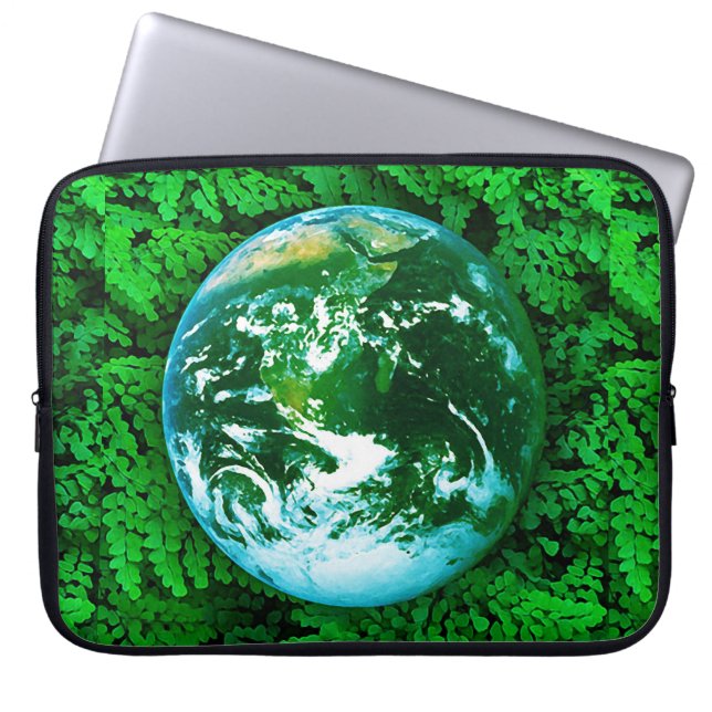 Protection Pour Ordinateur Portable Terre verte - conscience écologique (Devant)