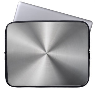 Protection Pour Ordinateur Portable Texture radiale métallique personnalisée