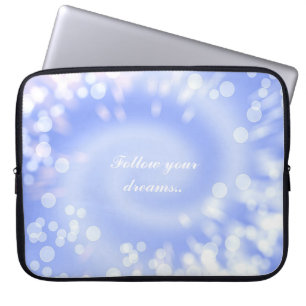Protection Pour Ordinateur Portable texture violette abstraite de spirale de bokeh