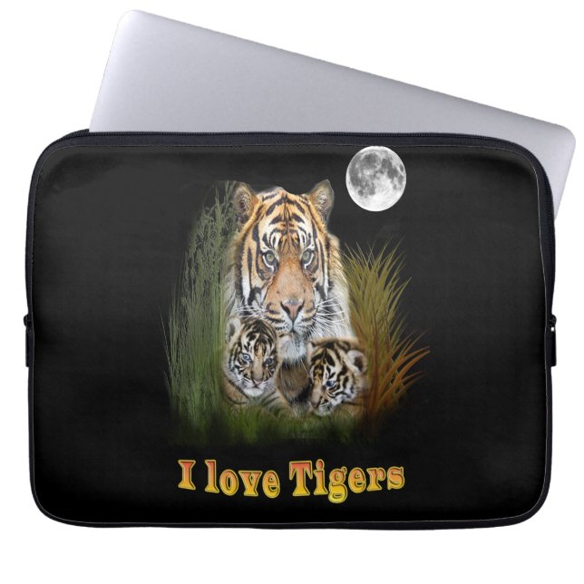 Protection Pour Ordinateur Portable Tigre (Devant)