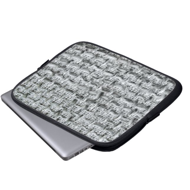 Protection Pour Ordinateur Portable Toile de jute grise (Devant bas)