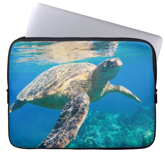 Protection Pour Ordinateur Portable Tortue de mer (Devant)