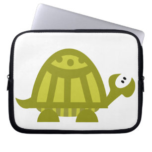 Protection Pour Ordinateur Portable Tortue verte