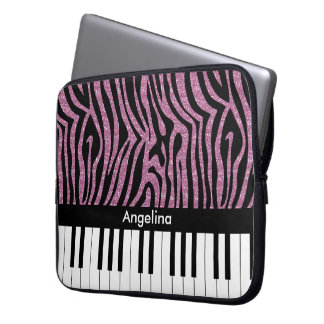 Protection Pour Ordinateur Portable Touches Piano personnalisées Parties scintillant r
