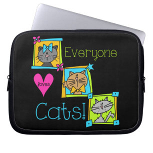 Protection Pour Ordinateur Portable Tout le monde aime les chats