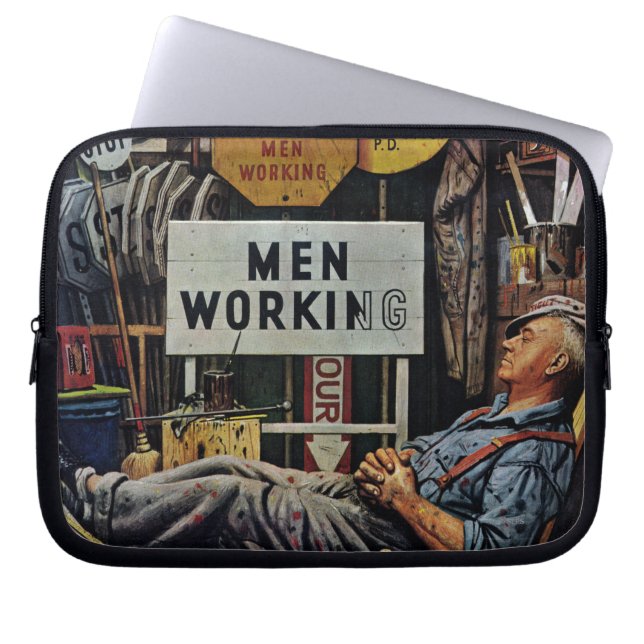 Protection Pour Ordinateur Portable Travailler d'hommes (Devant)