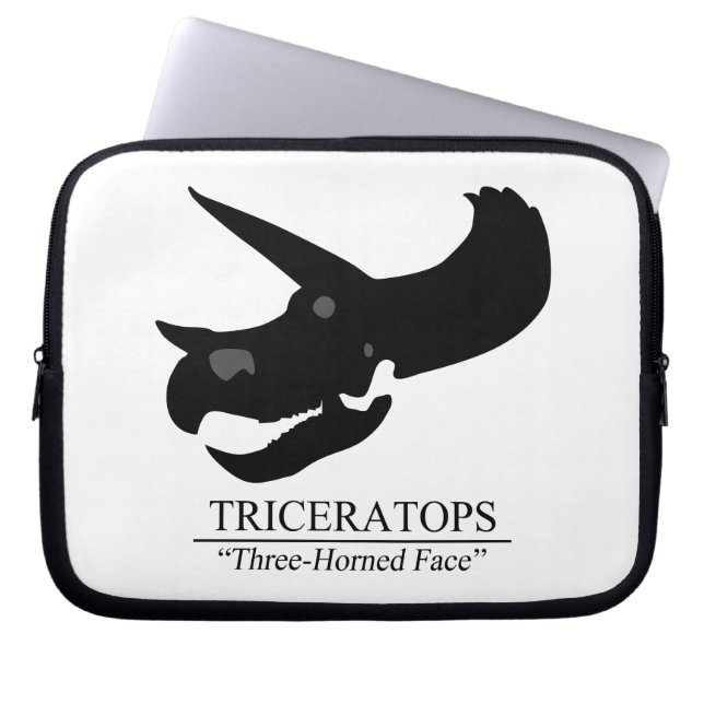Protection Pour Ordinateur Portable Tricératops Skull (Devant)