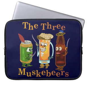 Protection Pour Ordinateur Portable Trois Muskebeers Funny Beer Pun