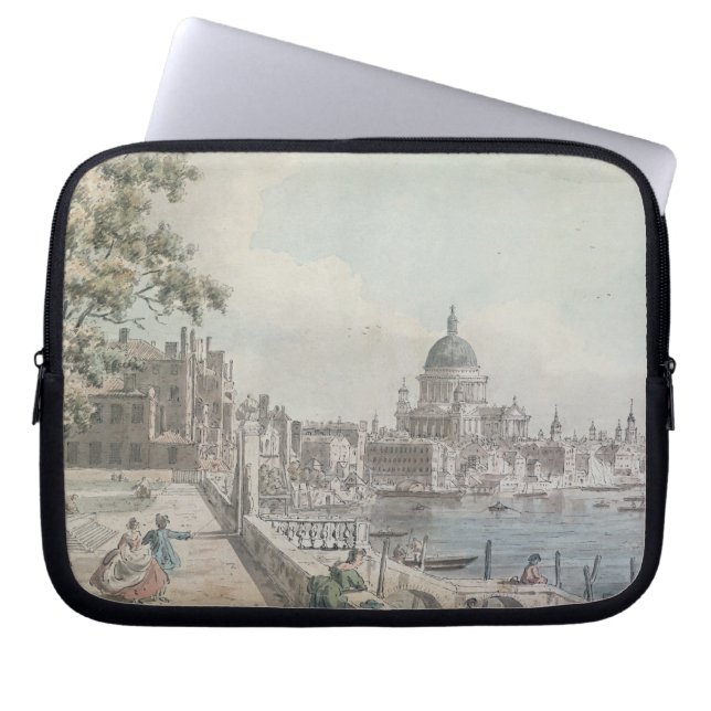 Protection Pour Ordinateur Portable Une copie d'une partie d'un dessin par Canaletto, (Devant)