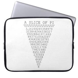 Protection Pour Ordinateur Portable Une tranche typographique de Pi