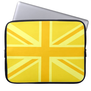 Protection Pour Ordinateur Portable Union Jack jaune vif