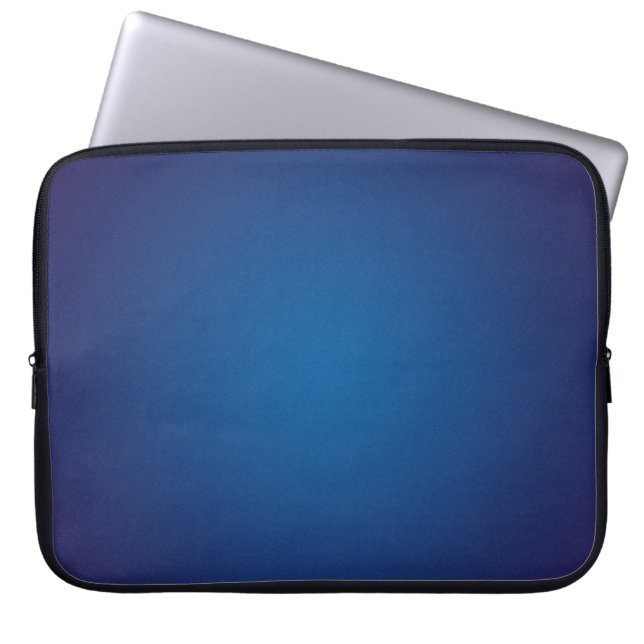 Protection Pour Ordinateur Portable Vignette bleu foncé granuleux (Devant)