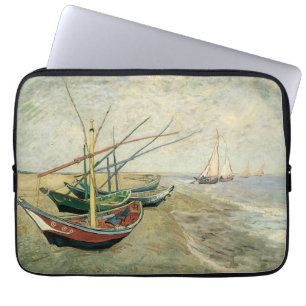 Protection Pour Ordinateur Portable Vincent van Gogh - Bateaux de pêche sur la plage
