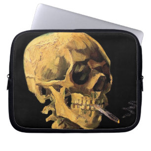 Protection Pour Ordinateur Portable Vincent Van Gogh - Crâne avec cigarette allumée