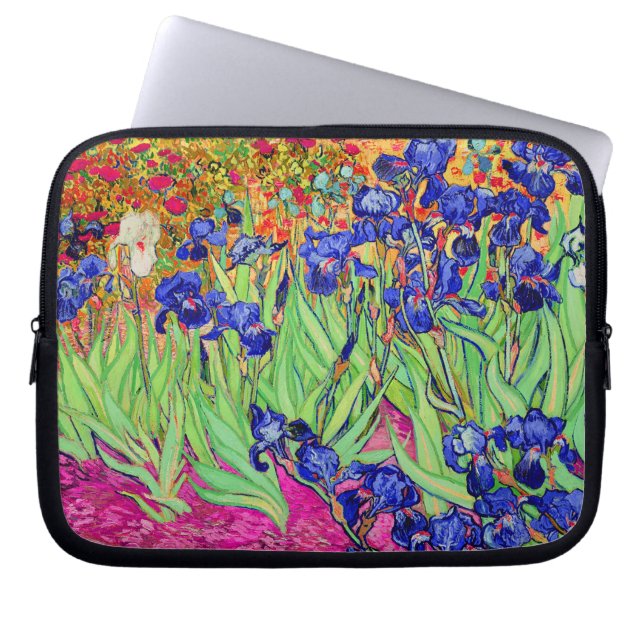 Protection Pour Ordinateur Portable vincent van gogh irises violettes (Devant)