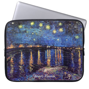 Protection Pour Ordinateur Portable Vincent van Gogh, nuit étoilée sur le Rhône
