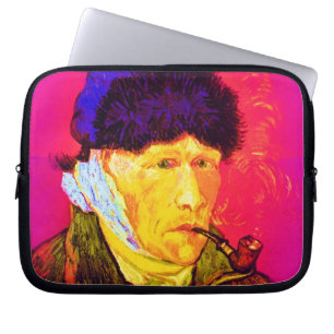 Protection Pour Ordinateur Portable Vincent Van Gogh - Self Portrait Bandage Pop Art