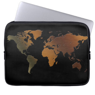 Protection Pour Ordinateur Portable Vintage Antique Vieux Monde Carte Portable Sleeve