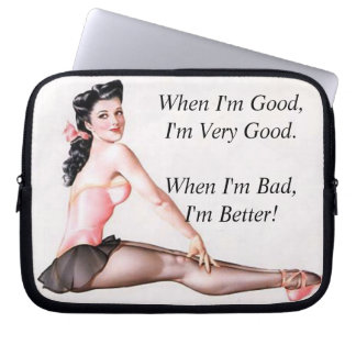 Protection Pour Ordinateur Portable Vintage Naughty Ballerina Pin Up Girl