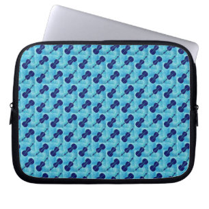 Protection Pour Ordinateur Portable Violoncelles bleus de contrôleur