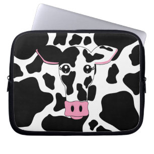 Protection Pour Ordinateur Portable Visage de vache avec la douille d'ordinateur