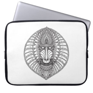 Protection Pour Ordinateur Portable Visage inspiré de babouin