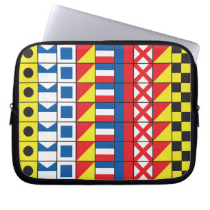 Protection Pour Ordinateur Portable Voir Worthy_Signal drapeaux motif_I Love to sail