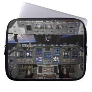 Protection Pour Ordinateur Portable Vue de la Terre en orbite depuis le cockpit de la