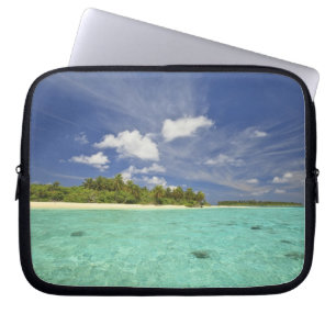 Protection Pour Ordinateur Portable Vue de l'île de Funadoo depuis Funadovilligilli