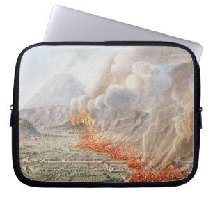 Protection Pour Ordinateur Portable Vue d'une éruption du mont Vésuve qui a commenc