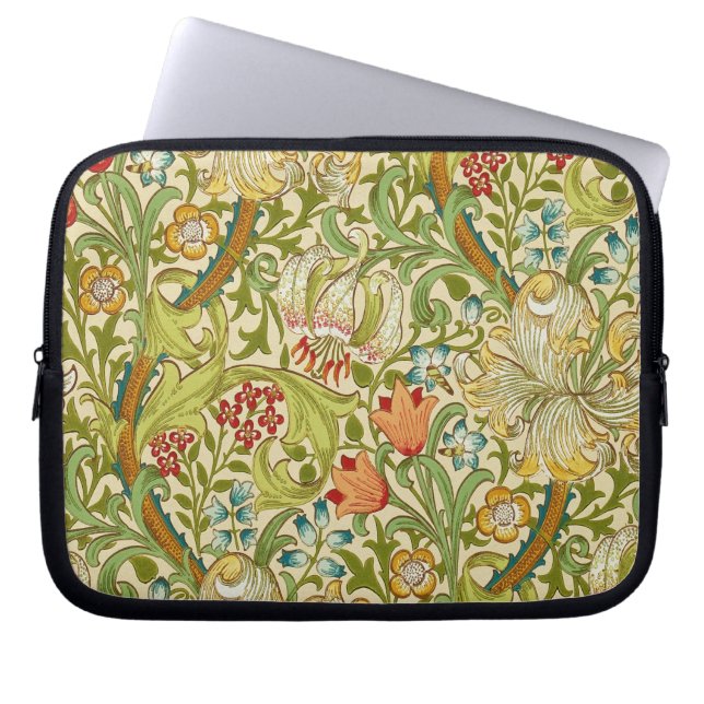 Protection Pour Ordinateur Portable William Morris Golden Lily Vintage Pré-Raphaélite (Devant)