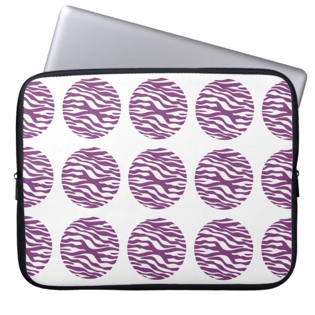 Protection Pour Ordinateur Portable Zebra Print Pois Electronique Sleeve (Devant)