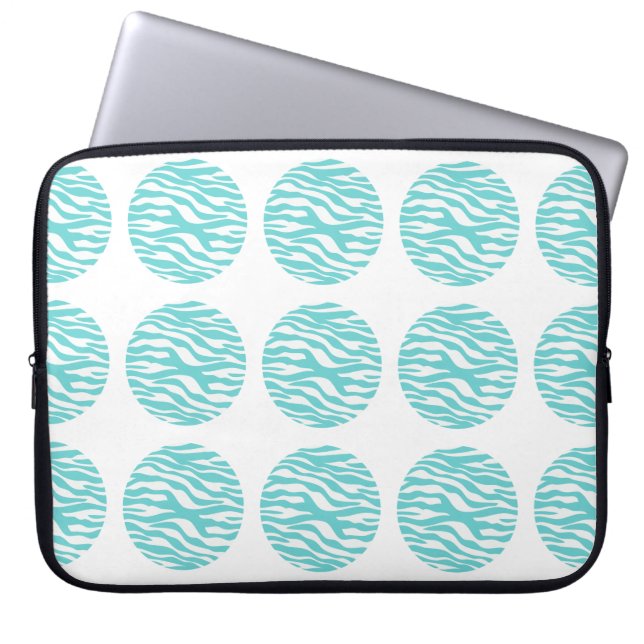Protection Pour Ordinateur Portable Zebra Print Pois Electronique Sleeve (Devant)