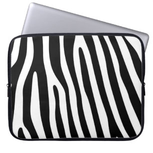 Protection Pour Ordinateur Portable Zebra rayures motif noir & blanc + vos idées