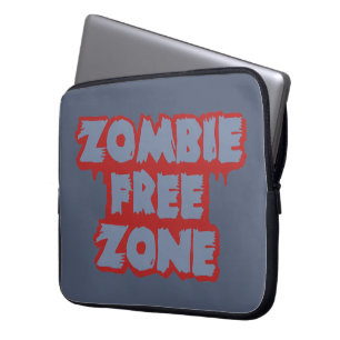 Protection Pour Ordinateur Portable Zombie Free Zone, manche personnalisée pour ordina