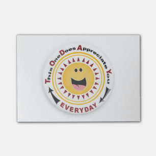 Protections de post-it d'appréciation