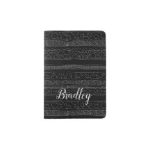 Doodle de Chalk noir Motif Art gothique et nom