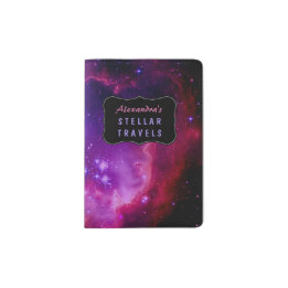 Protège-passeport Galaxie de l'espace extra-atmosphérique / Nébuleus
