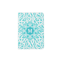Protège-passeport Monogramme de poisson étoilé de la barrière de cor
