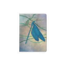 Passeport de dragonfly bleu Watercolor