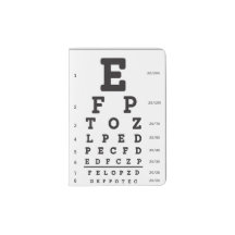Porte-carte de test d'acuité visuelle de Snellen
