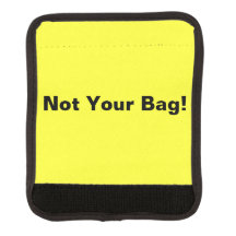 Bright Neon Yellow Sac ID Pas votre sac Poignée dr