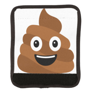 Protège Poignée Pour Bagage Poop Emoji 