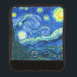 Protège Poignée Pour Bagage soirée étoile vincent van gogh<br><div class="desc">Le célèbre tableau de Van Gogh, "La nuit étoilée". Peint lors de son séjour à l'asile de Saint Rémy dans les années 1880, van Gogh dépeignait les collines ondulantes et les cyprès qu'il voyait depuis sa fenêtre. numériquement amélioré par PixDezines. Copyright © 2008-2016 PixDezines.com™ et PixDezines™ sur zazzle.com. Tous droits...</div>