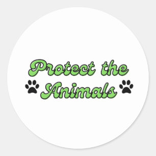 Protéger les animaux autocollant amoureux des anim