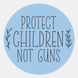 protéger les enfants et non les armes Sticker