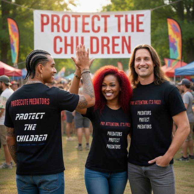 Protéger les enfants - P3 T-Shirt (Créateur téléchargé)