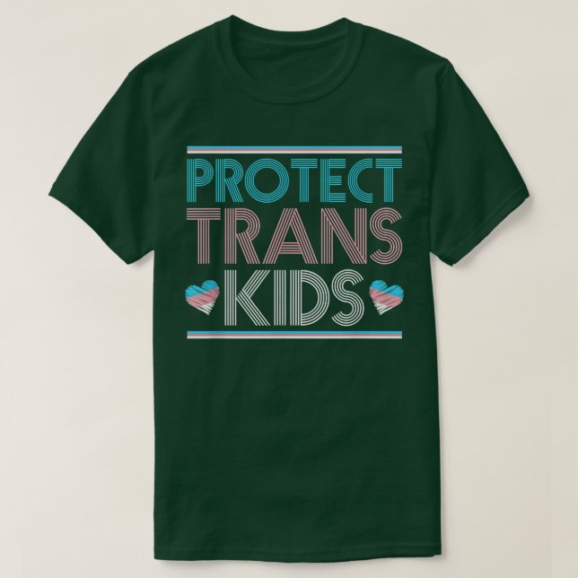 Protéger les enfants trans T-Shirt drapeau transge (Design devant)
