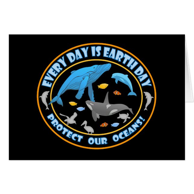 Protéger notre Jour des terres des océans (Devant horizontal)