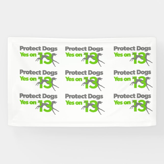 Protégez les chiens - oui sur la petite bannière (Horizontal)